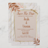 結婚式招待状カード セーブザデート (正面/裏面)