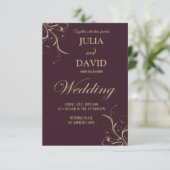 結婚式招待状カード 出欠カード (スタンド正面)