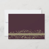 結婚式招待状カード 出欠カード (裏面)