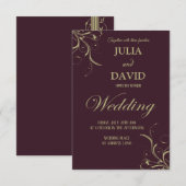 結婚式招待状カード 出欠カード (正面/裏面)