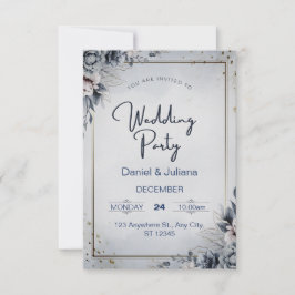 結婚式招待状カード 出欠カード