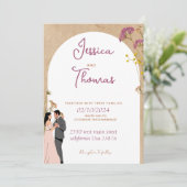 結婚式招待状カード 招待状 (スタンド正面)