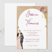 結婚式招待状カード 招待状 (正面/裏面)