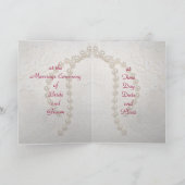 結婚式招待状カード 招待状 (内部)