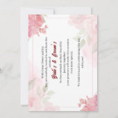 結婚式招待状カード 招待状 (裏面)