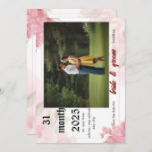 結婚式招待状カード 招待状 (正面/裏面)