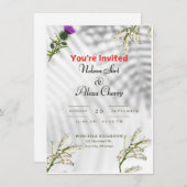 結婚式招待状カード 招待状 (正面/裏面)