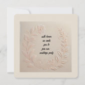 結婚式招待状カード 招待状 (裏面)