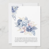 結婚式招待状カード 招待状 (裏面)