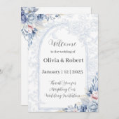 結婚式招待状カード 招待状 (正面/裏面)