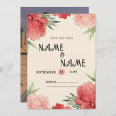 結婚式招待状カード 招待状 (正面/裏面)