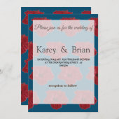 結婚式招待状カード 招待状 (正面/裏面)