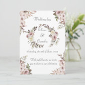 結婚式招待状カード 招待状 (スタンド正面)