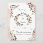 結婚式招待状カード 招待状 (正面/裏面)