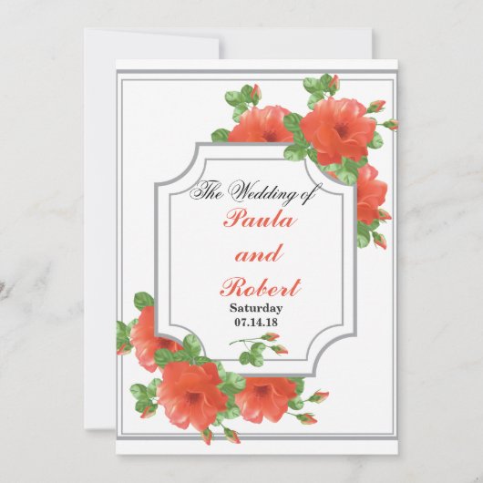 結婚式招待状カード 招待状 (正面)