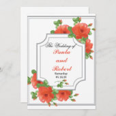 結婚式招待状カード 招待状 (正面/裏面)