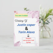 結婚式招待状カード 招待状 (スタンド正面)