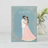 結婚式招待状カード 招待状 (スタンド正面)