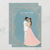 結婚式招待状カード 招待状 (正面/裏面)