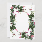 結婚式招待状カード 招待状 (裏面)