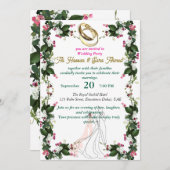 結婚式招待状カード 招待状 (正面/裏面)