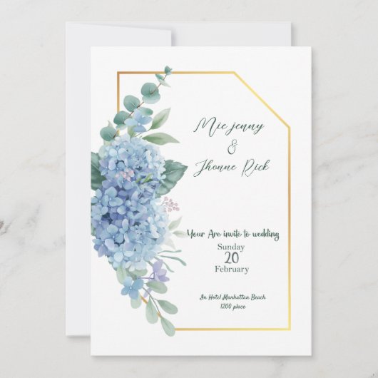 結婚式招待状カード 招待状 (正面)