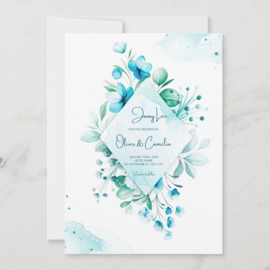 結婚式招待状カード 招待状 (正面)