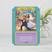 結婚式招待状カード 招待状 (スタンド正面)