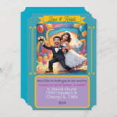 結婚式招待状カード 招待状 (正面/裏面)