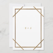 結婚式招待状カード、白い素晴らしいGatsby 招待状 (裏面)