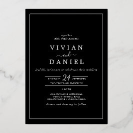 結婚式招待状カード 箔招待状