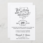 結婚式招待状クラシカルカード – クラフト紙 招待状 (正面/裏面)