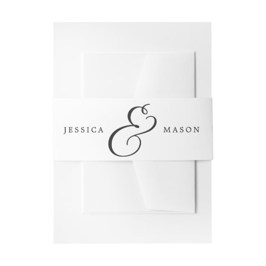 結婚式招待状クラシックベリーバンド 招待状ベリーバンド (正面例)