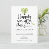 結婚式招待状グリーン春ハッピーエバーアフト 招待状 (スタンド正面)