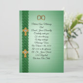 結婚式招待状ケルトクロスアイリッシュ 招待状 (スタンド正面)