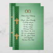 結婚式招待状ケルトクロスアイリッシュ 招待状 (正面/裏面)