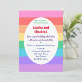 結婚式招待状ゲイ/レズビアンカップル 招待状 (スタンド正面)