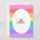 結婚式招待状ゲイ/レズビアンカップル 招待状 (裏面)