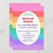 結婚式招待状ゲイ/レズビアンカップル 招待状 (正面/裏面)