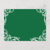 結婚式招待状コーナーズオンシーグリーン インビテーションポストカード (裏面)