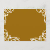 結婚式招待状コーナーズスワールオンカーメル インビテーションポストカード (裏面)