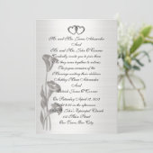 結婚式招待状サテンルックカリユリ 招待状 (スタンド正面)