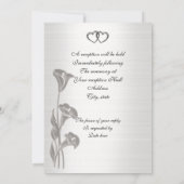 結婚式招待状サテンルックカリユリ 招待状 (裏面)