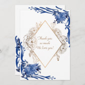 結婚式招待状サンキューカード 案内状 (正面/裏面)