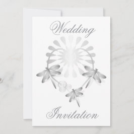 結婚式招待状シルバートンフライハート 招待状