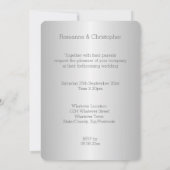 結婚式招待状シルバーハート 招待状 (裏面)