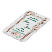 結婚式招待状シンプルの光磁石 マグネット (左側)