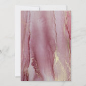結婚式招待状シンプルダスティピンク 招待状 (裏面)