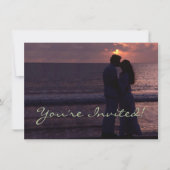 結婚式招待状シンプルテンプレートカスタム写真 招待状 (正面)