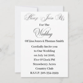 結婚式招待状シンプル 招待状